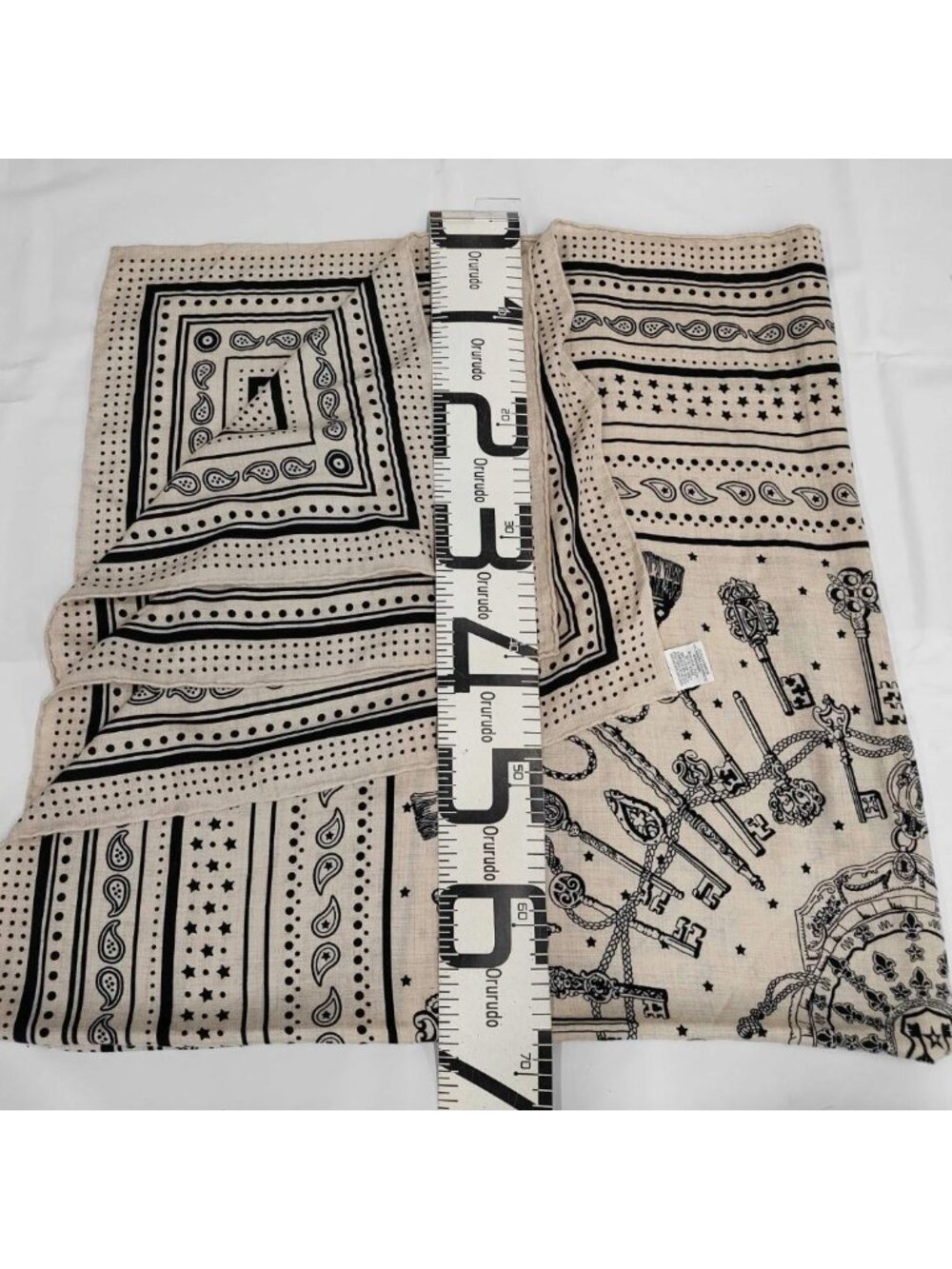 Hermes Carre Geant 140 Lecre Bandana Cassisil Tag Scarf - Picture 3 of 7